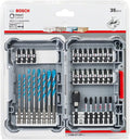 Professional 35 Pieces Multiconstruction Drill Bit & Impact Control Screwdriver Bit Set (Pick and Click, HEX-9, Accessories for Impact Drivers)