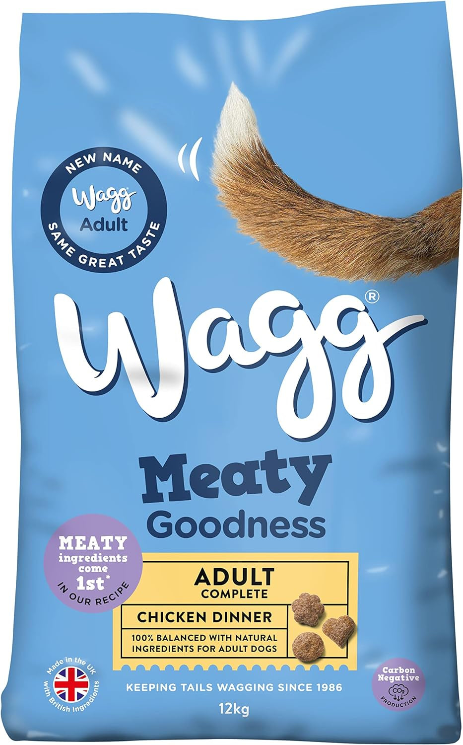 Meaty Goodness Complete Dry Adult Dog Food Chicken Dinner 12Kg - Meaty Ingredients Come 1St