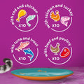 Tasty Duo 1+ Surf and Turf in Jelly 40 X 85 G Pouches, Adult Cat Food