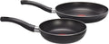 Taste Twin Pack, Aluminium Frying Pans, Pan Set, Pans 20 Cm and 28 Cm Diameter, Non-Stick, Black, Pack of 2, B189S244