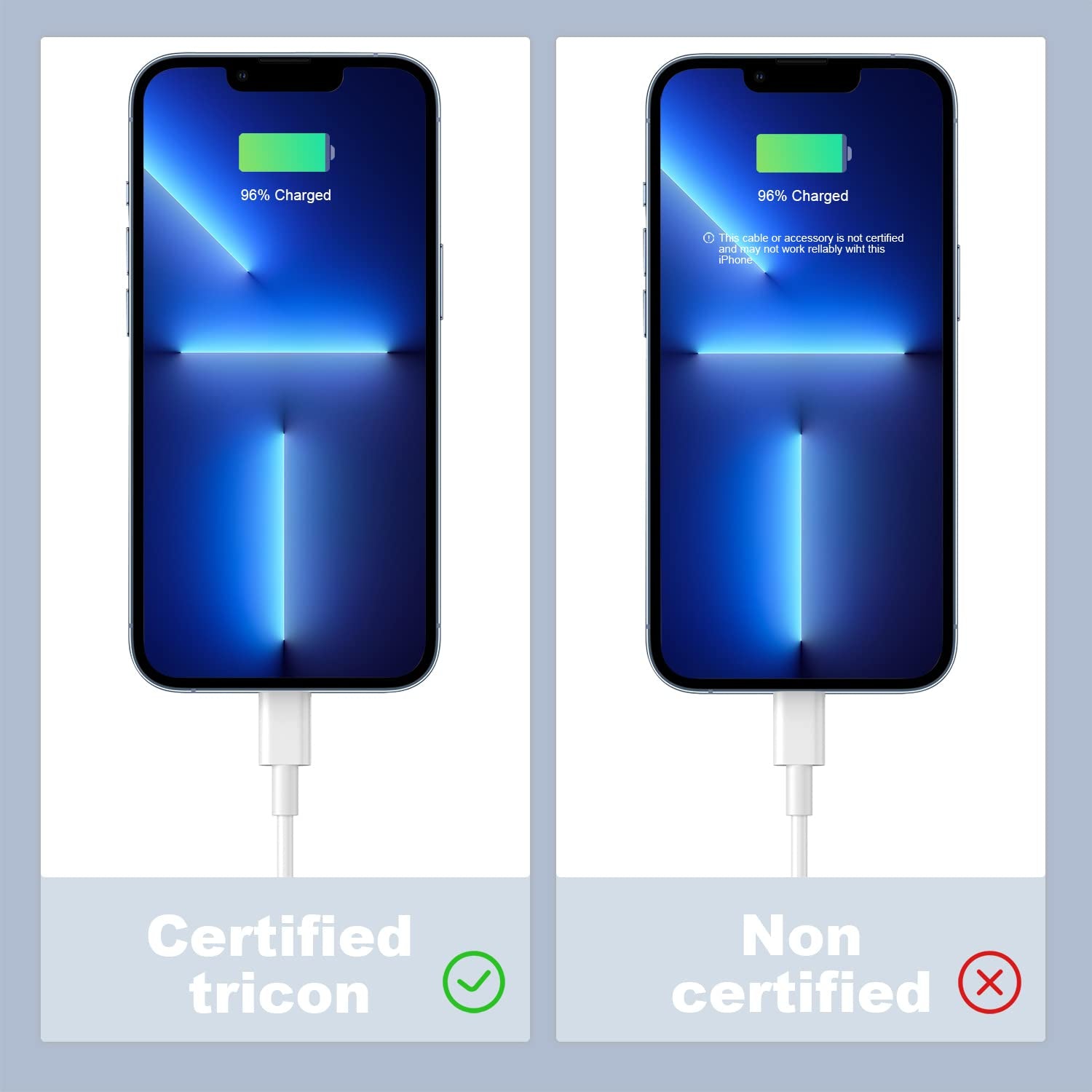 3-Pack MFi Certified 2M 