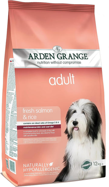 Adult Dry Dog Food with Fresh Salmon and Rice, 12 Kg