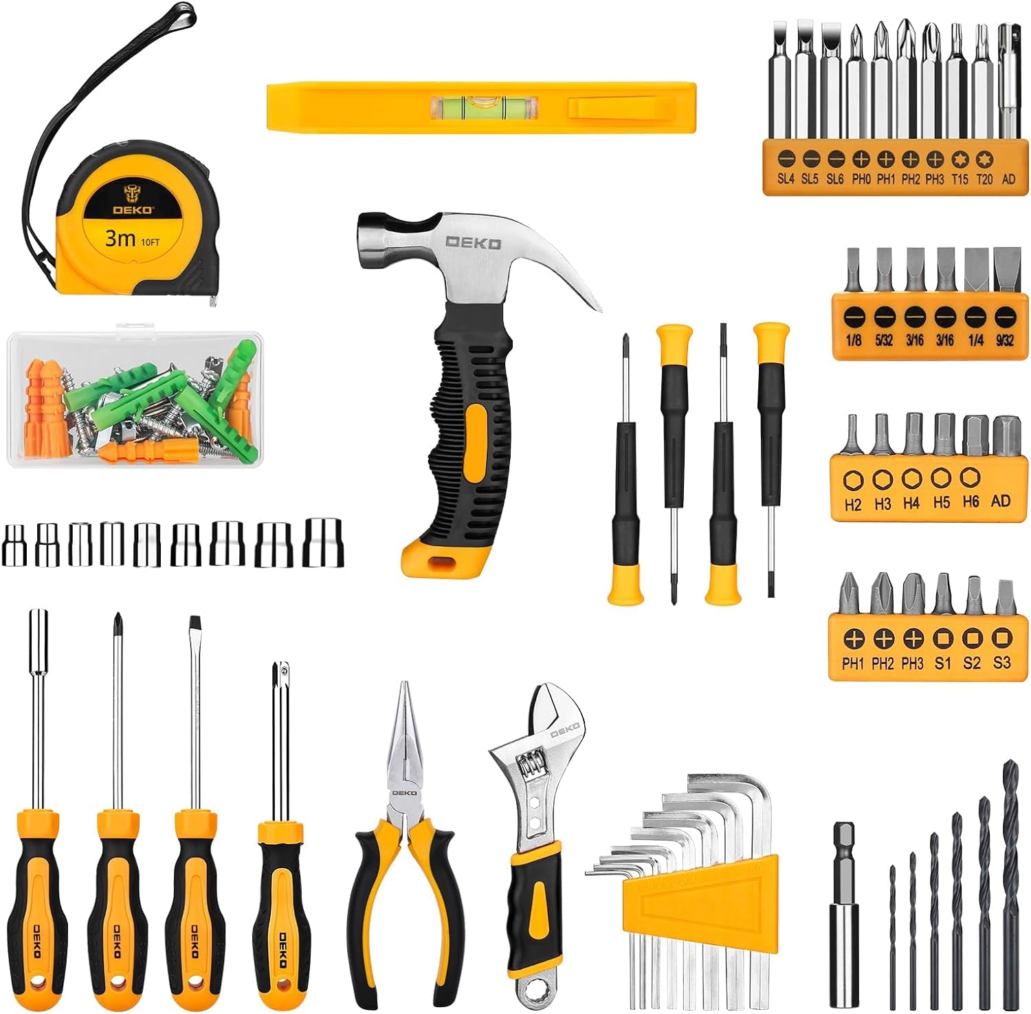 Tool Kit:  Drill Set with Cordless Drill, Tool Kit Set Box, DIY Hand Tools for Men and Home, with 8V Electric Drills,126 Piece