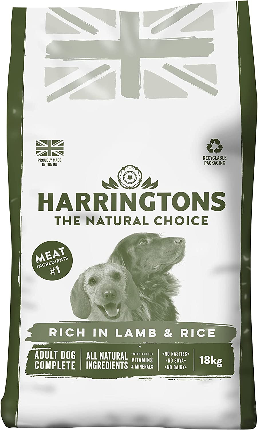 Complete Dry Adult Dog Food Lamb & Rice 18Kg - Made with All Natural Ingredients