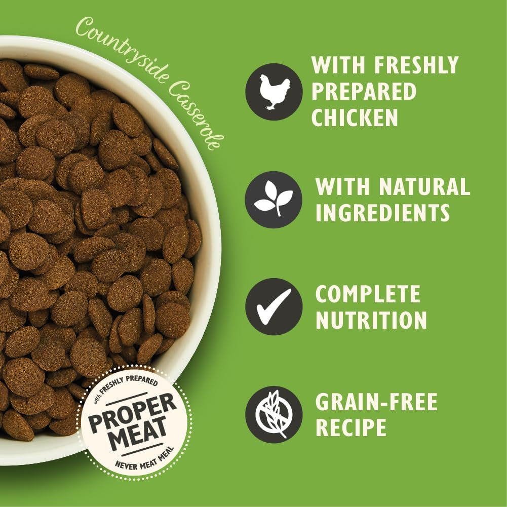 Made with Natural Ingredients Adult Dry Dog Food Chicken & Duck Grain-Free Recipe 7Kg Bag