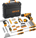 Tool Kit:  Drill Set with Cordless Drill, Tool Kit Set Box, DIY Hand Tools for Men and Home, with 8V Electric Drills,126 Piece