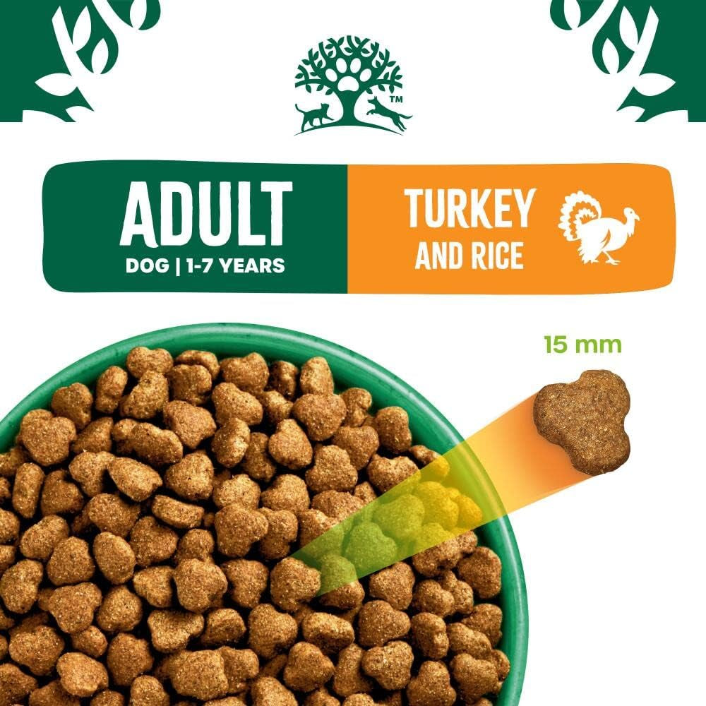 Adult Turkey & Rice 15 Kg Bag, Hypoallergenic Dry Dog Food