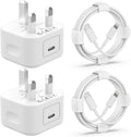 Iphone Charger [Mfi Certified] 2Pack 20W PD USB C Power Adapter with 2Pack Fast Charging Cabe, USB C PD Wall Charger Plug and 6/6FT Iphone Charger Cable Compatible Iphone14 13 12 11 Pro/Pro Max/Plus