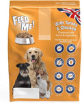 FEED ME! - Complete Dry Dog Food - Turkey Chicken Bacon Vegetables - Soft Moist & Meaty, Pack of 4 X 2Kg