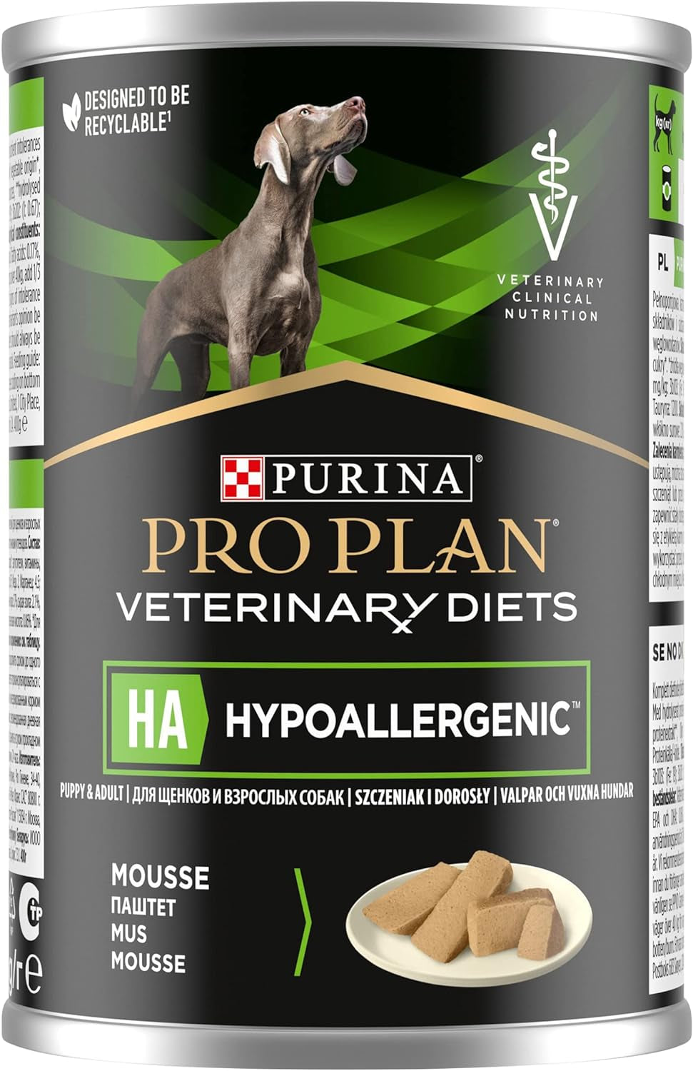 PRO PLAN® VETERINARY DIETS Canine HA Hypoallergenic Dog Food 400G, Pack of 12