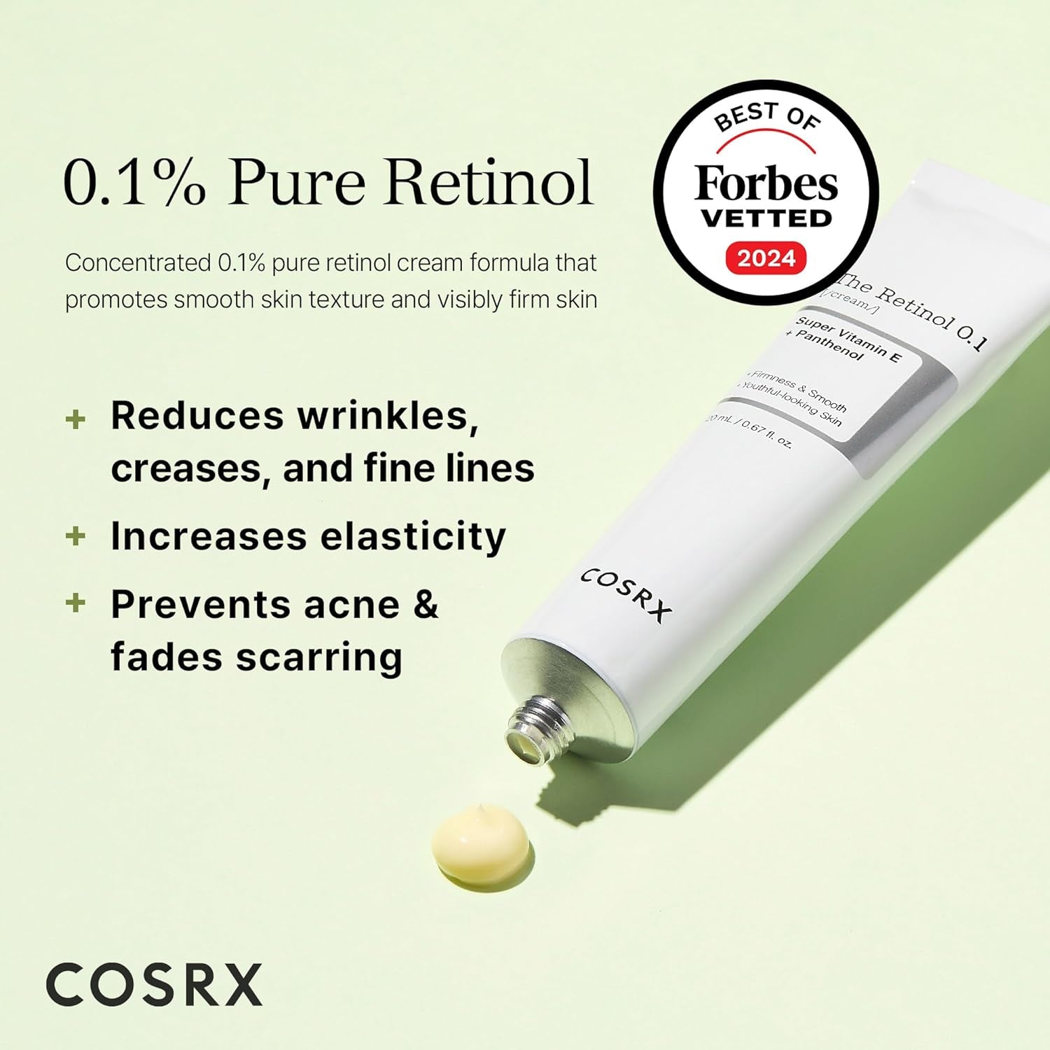 the Retinol 0.1 Cream 20Ml / 0.67 Fl.Oz. Anti-Aging Cream with 0.1% Retinoid Treatment for Face, Reduce Wrinkles, Fine Lines, and Signs of Aging, Gentle Skin Care for Day and Night