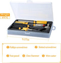 Household Hand Tool Kit 5 Pcs Home Tool Set General Repair Toolkits for DIY Home Garage and Workshop with Toolbox