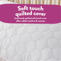 Hotel Quality Pillows 4 Pack - Bouncy Firm Support Side Sleeper Pillow for Neck, Back & Shoulder Pain Relief - Comfy, Soft Touch Quilted Cover, Hypoallergenic, Made in the UK (48 X 74Cm)