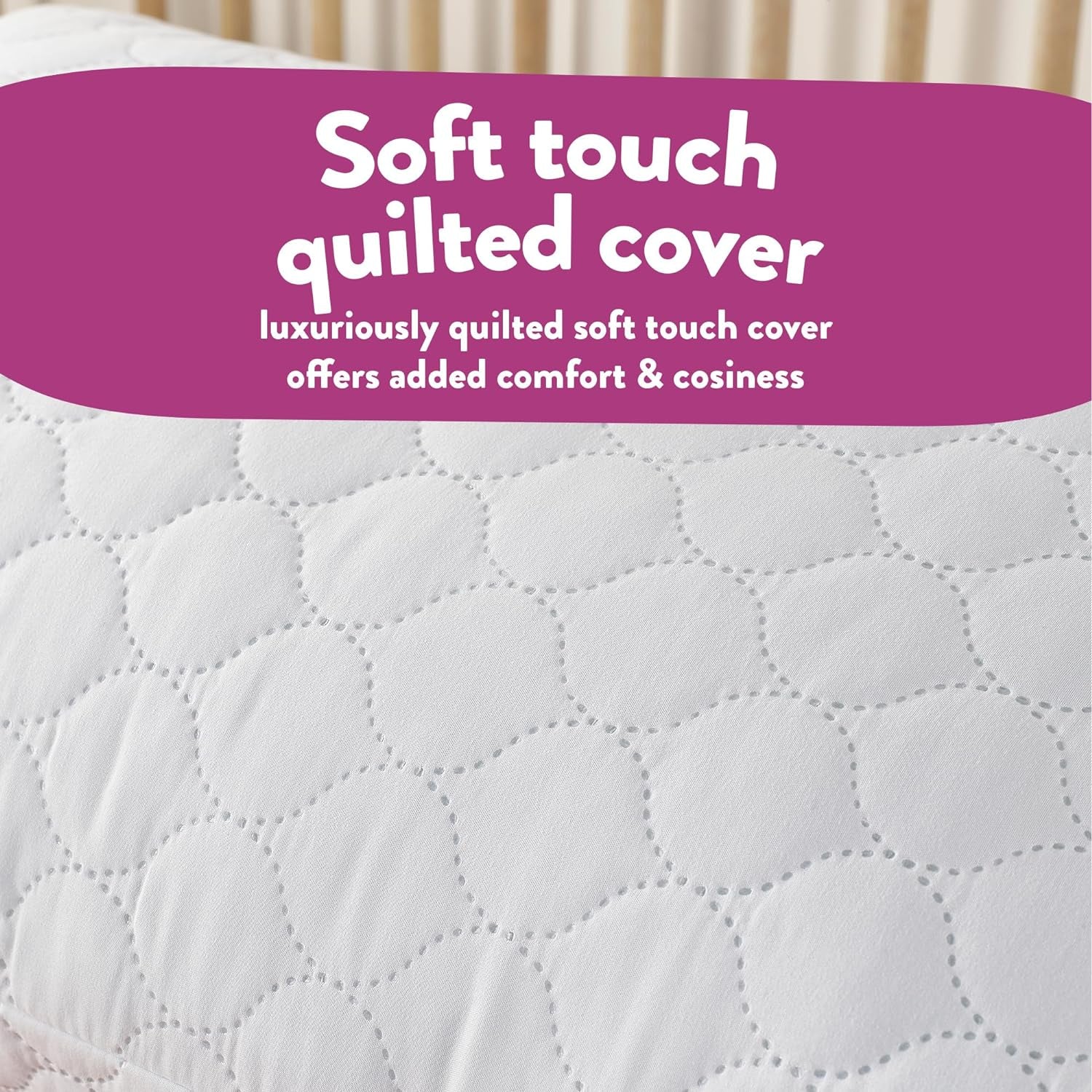 Hotel Quality Pillows 4 Pack - Bouncy Firm Support Side Sleeper Pillow for Neck, Back & Shoulder Pain Relief - Comfy, Soft Touch Quilted Cover, Hypoallergenic, Made in the UK (48 X 74Cm)