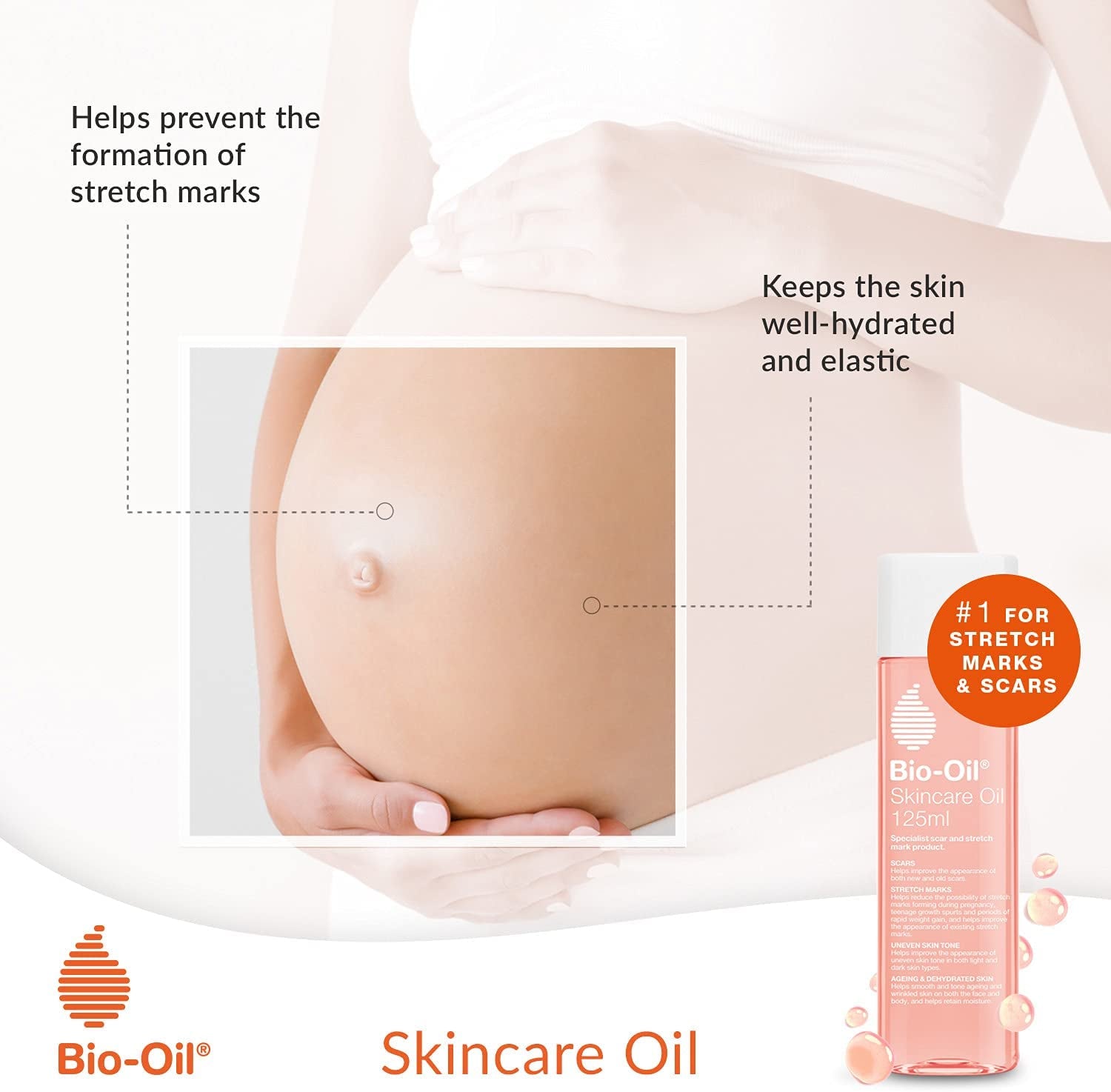 Skincare Oil - Improve the Appearance of Scars, Stretch Marks and Skin Tone - 1 X 200 Ml