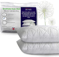 Pillows 2 Pack Hotel Quality with Quilted Cover (2 Pillows) Filled Pillows for Stomach, Back and Side Sleeper, down Alternative Bed Pillow-Soft Hollow-Fiber Hotel Pillows