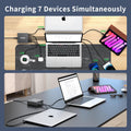 USB C Fast Charger Block: 300W Gan Charger 7 Port PD Charging Station Hub Brick for Iphone 15/14 Ipad Series,Wall Charger Power Adapter for Samsung Galaxy Note,Laptop Charger for Macbook Dell