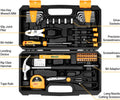 Tool Kit Set Box 62 Piece Home Repair DIY Tools Basic Hand Toolbox Sets for Home