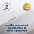 Waterproof Mattress Protector – Deep 30Cm Fitted Skirt and Soft Touch Quiet Rustle Free Cover – Machine Washable and Hypoallergenic – Single 90 X 190 X 30Cm, White