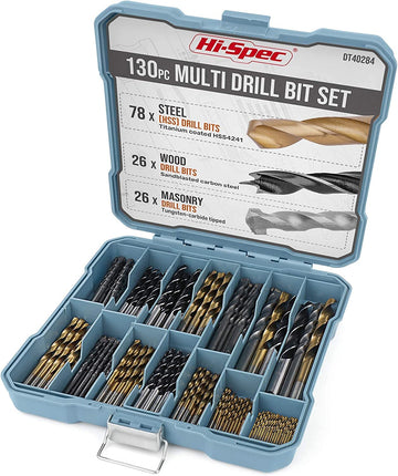 130pc Drill Bit Set